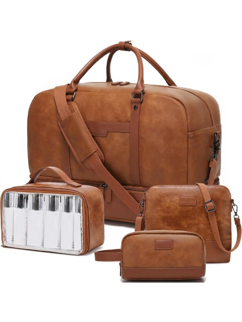 Spacious Weekender Bag for Travel, Overnight & Carry-On - Shoe Compartment